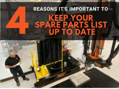 Welding Automation Repairs: 4 Reasons it's important to keep your Spare Parts List up to date